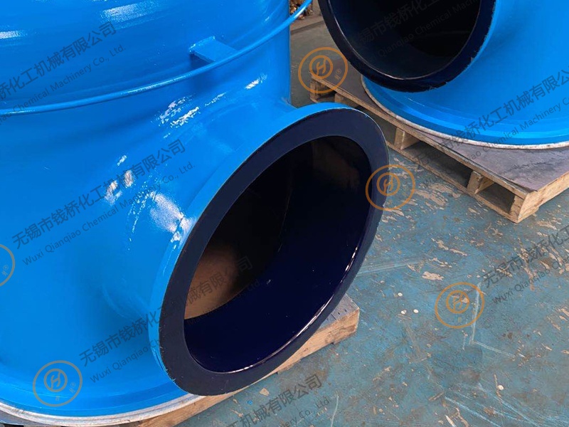 出口的DN1200非標(biāo)搪玻璃塔帽